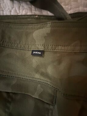 Prana Olive Green Camo Joggers